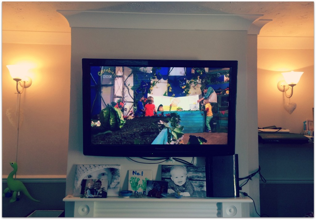 Create space by putting your TV on the wall.