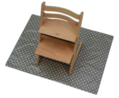 grey and white star splash mat