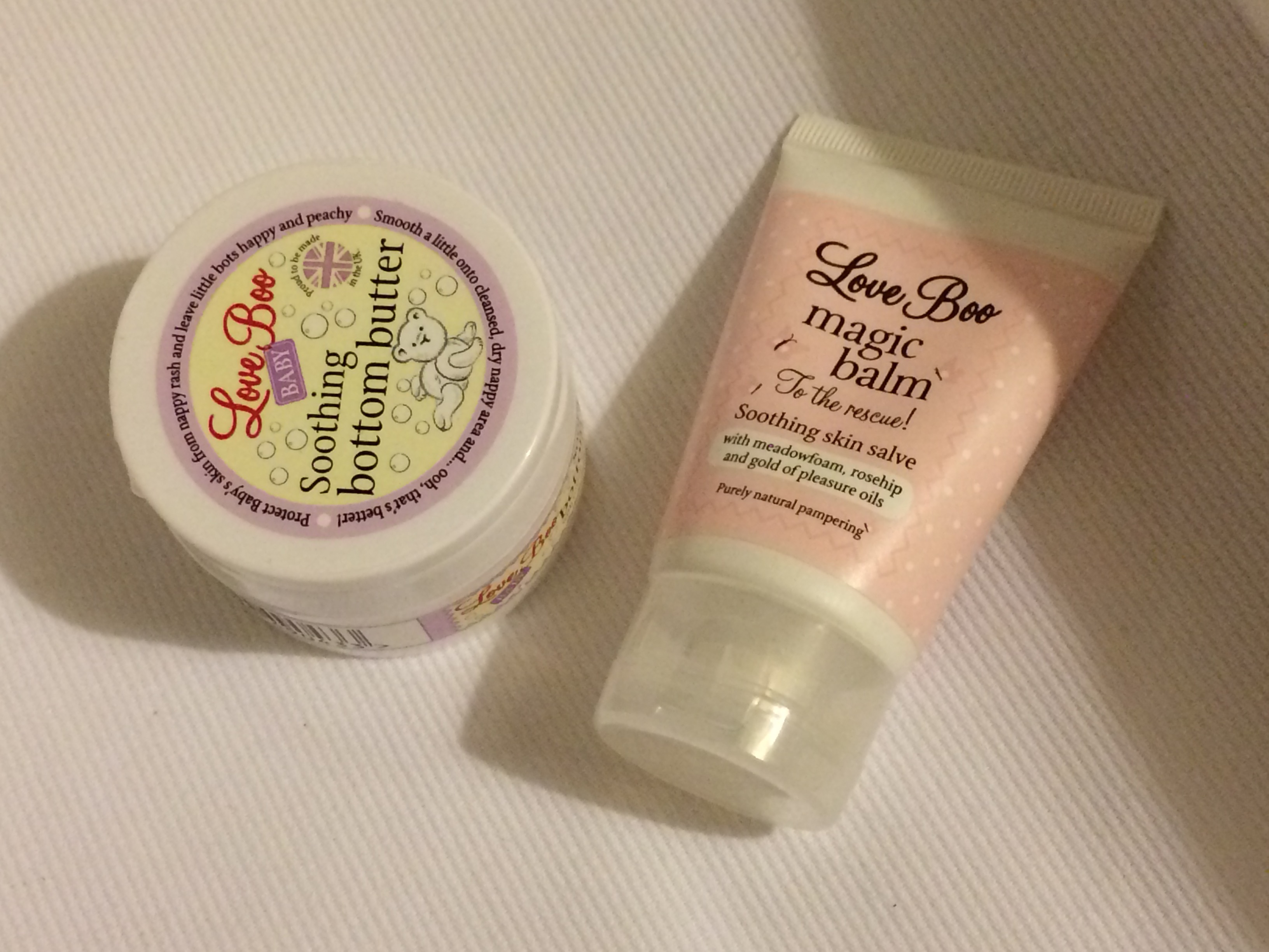 love boo bottom butter and magic balm
