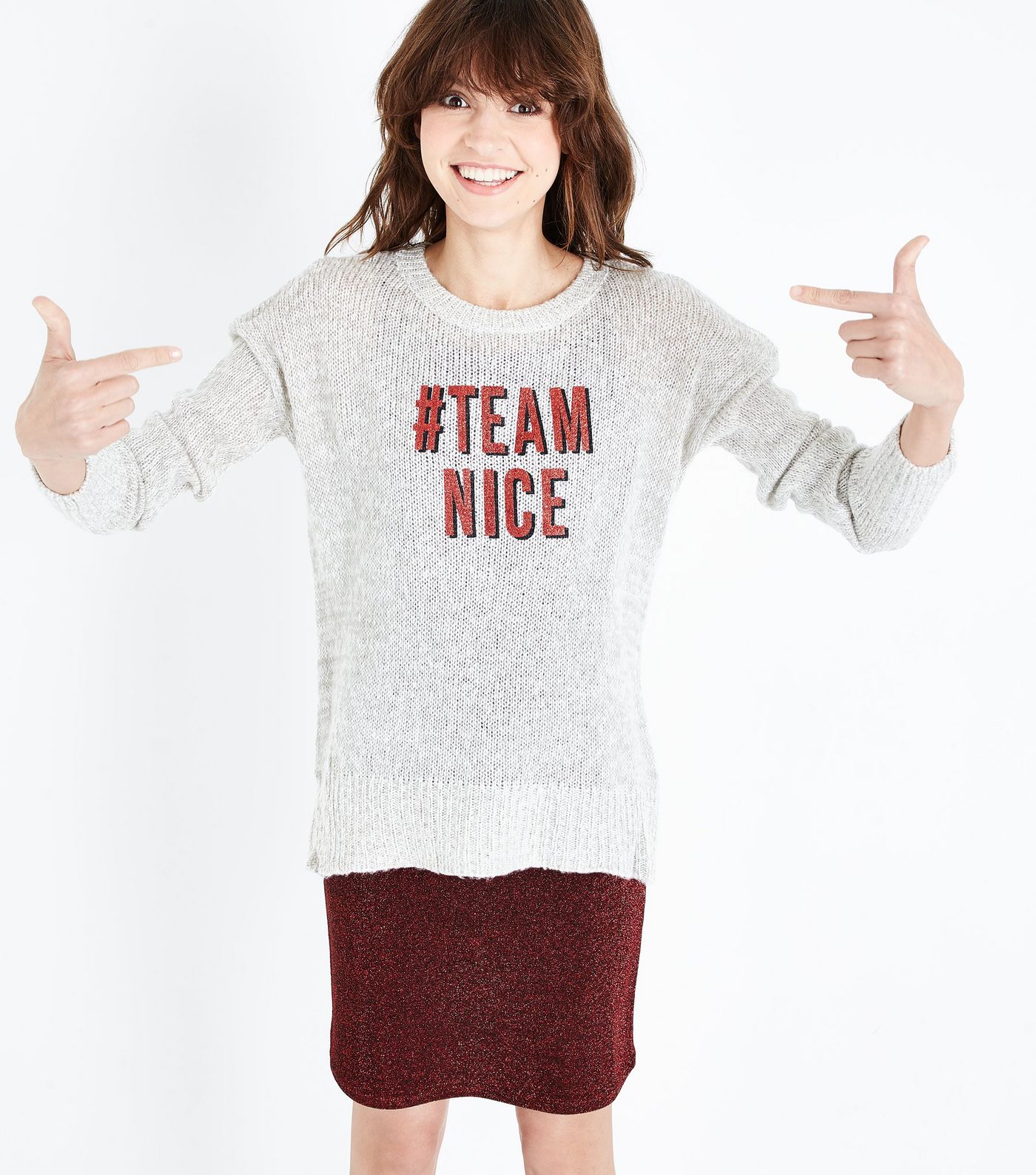 team nice Christmas jumper