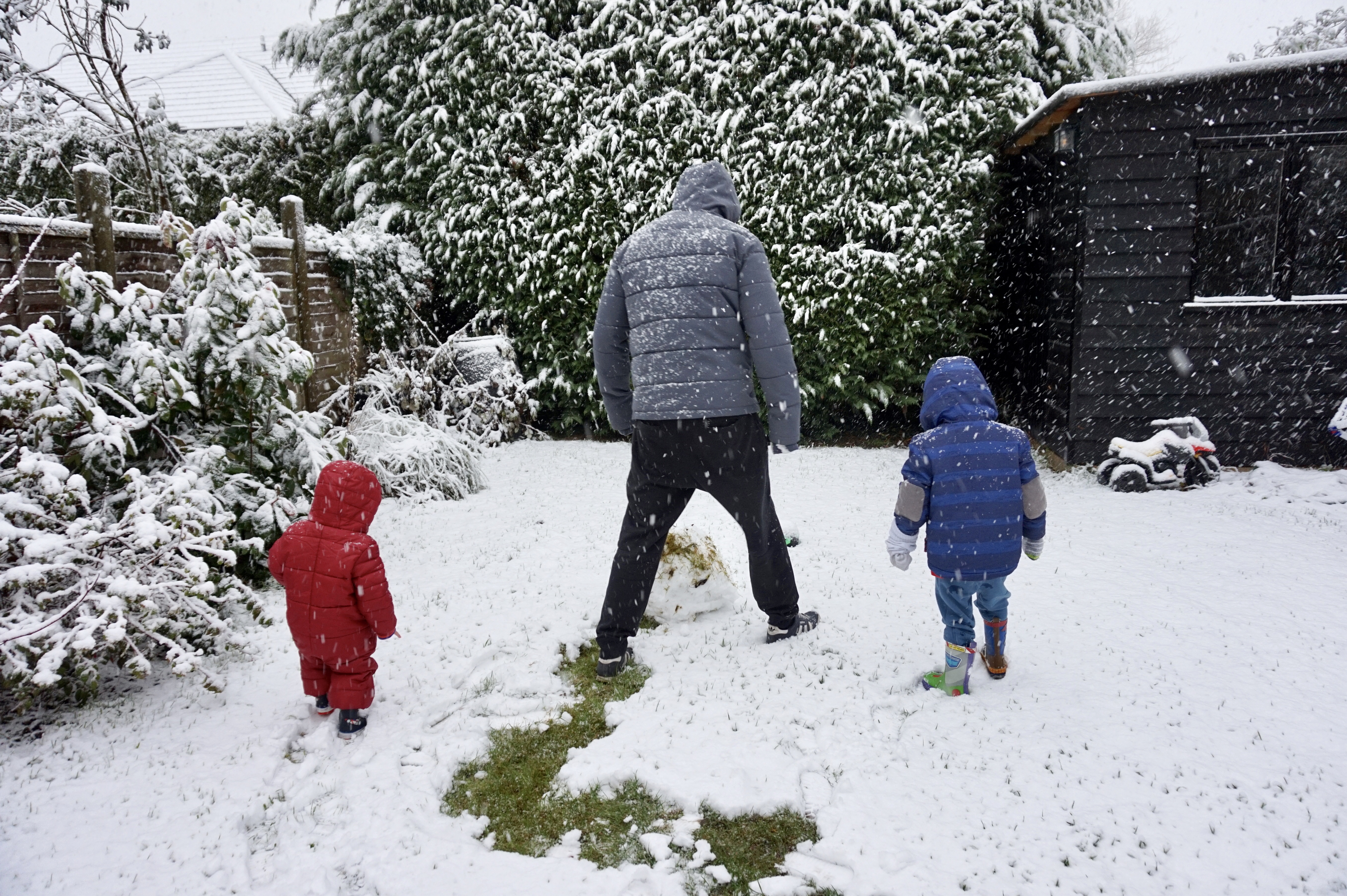 winter snow family day
