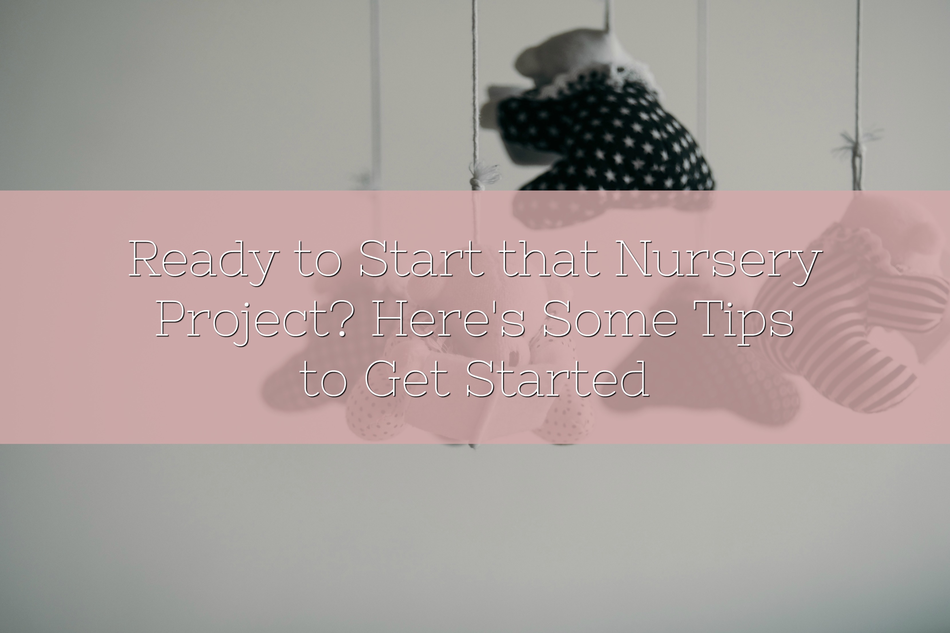 Ready to Start that Nursery Project? Here's Some Tips to Get Started